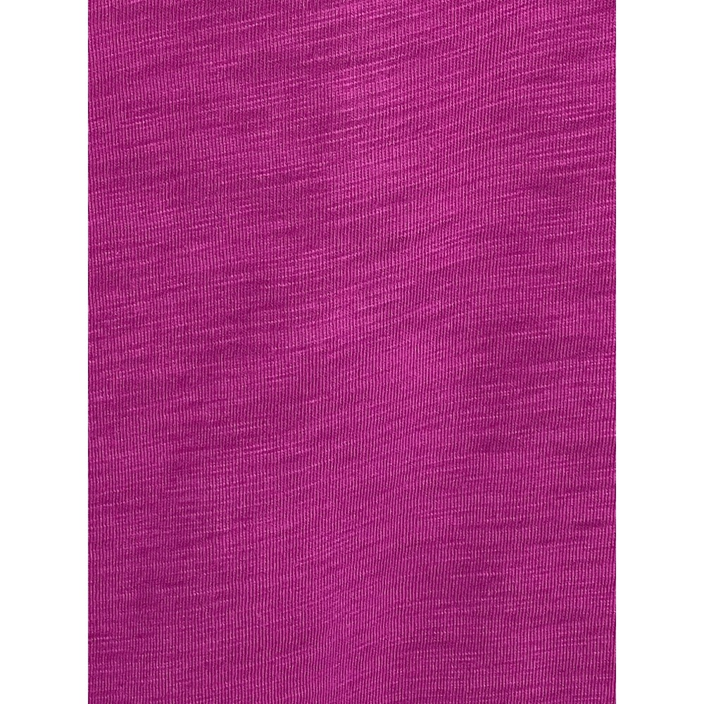 Belle by Kim Gravel XL Magenta Tie Neck Slub Knit Tunic Top Modal Cotton - Picture 12 of 14